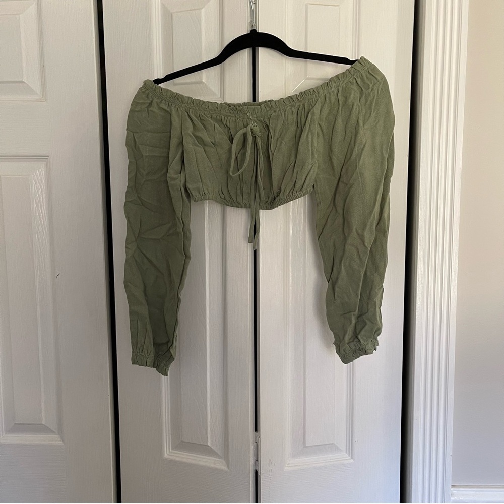 Akira Off the Shoulder Crop Top